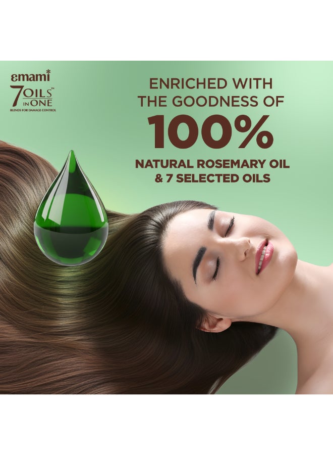 emami زيت شعر إكليل الجبل | زيت مغذي للشعر 100% طبيعي | رعاية التحكم في التلف | مضاف إليه مزيج زيت إكليل الجبل | بدون بترولاتوم | للشعر الطويل والقوي والكثيف المظهر - Image 4